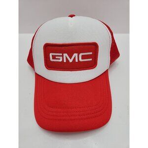 Vintage GMC Snapback Mesh Truckers Cap Red White